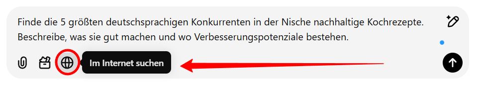 ChatGPT-Suche im Internet aktivieren
